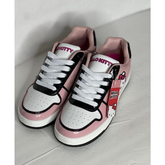 Hello Kitty woman’s size 8 shoes Sneakers Pink white Hello kitty cat Sanrio New - Picture 5 of 12